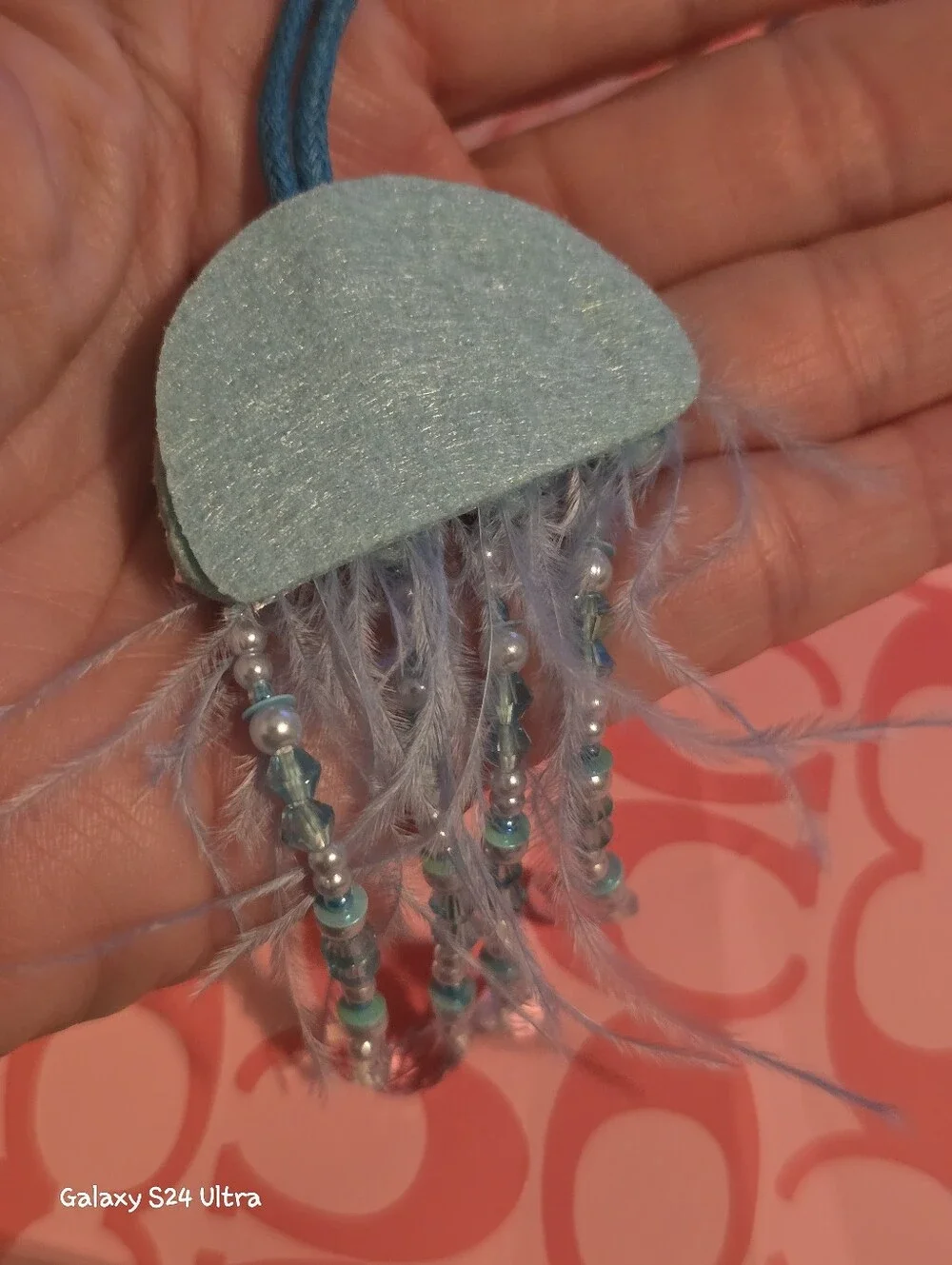 Jellyfish Bag Charm/ Keychain NEW